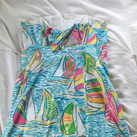 Lilly Pulitzer You Gotta Regatta Strapless Dress - Picture 4 of 5